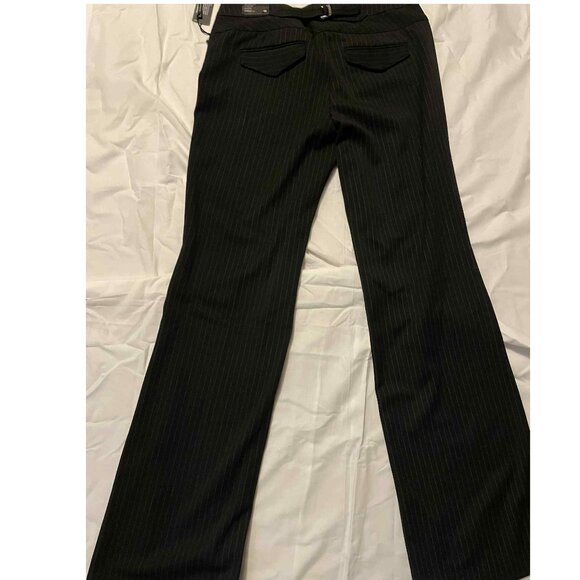 Express Editor Wide Waistband pants, Black with Stripes, Size 4, NWT! - Picture 2 of 3